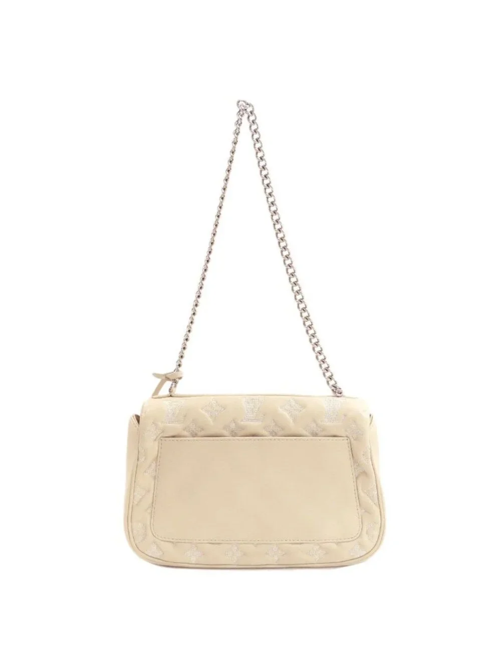Louis Vuitton Pochette Monogram Chain Shoulder Bag Calfskin